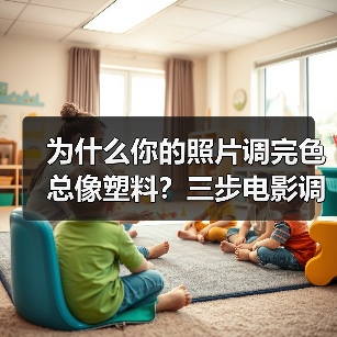 为什么你的照片调完色总像塑料？三步电影调色思路帮你破局