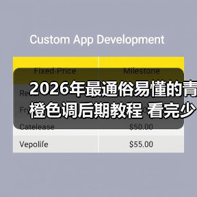 2026年最通俗易懂的青橙色调后期教程 看完少走3年弯路
