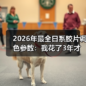 2026年最全日系胶片调色参数：我花了3年才搞懂的5个核心秘密
